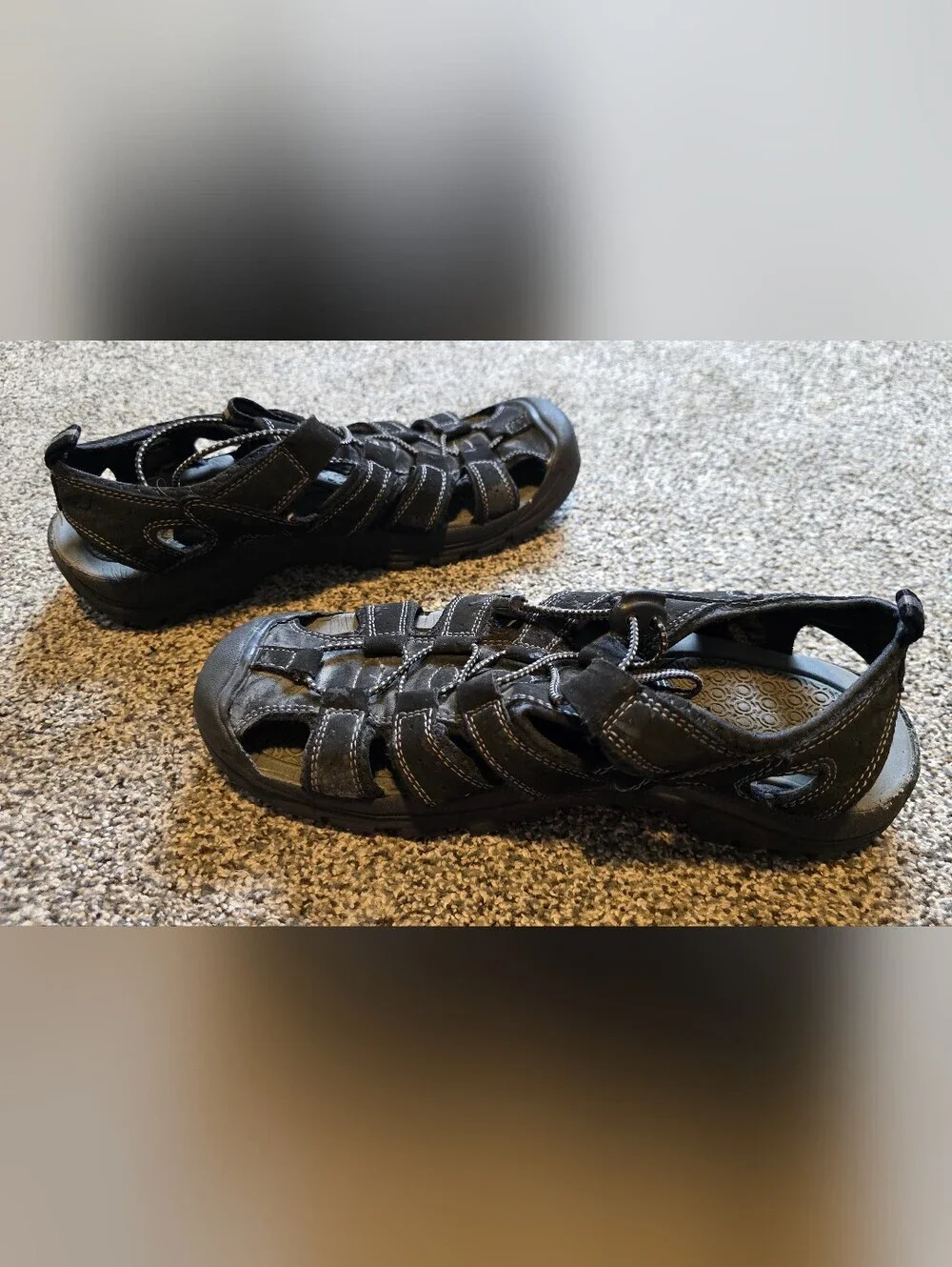 Merona Men’s Closed Toe Outdoor Hiking Sport Sandals Size 9.5